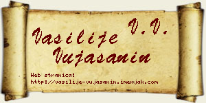 Vasilije Vujašanin vizit kartica
